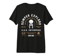 Star Trek Semper Exploro Enterprise Camiseta Premium