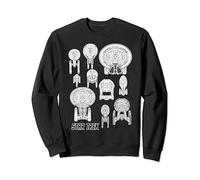 Star Trek Ships Schematics Line Up Sudadera