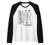 Star Trek Spock Kirk Bones Kanji Stance Camiseta Manga Raglan