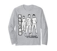 Star Trek Spock Kirk Bones Kanji Stance Manga Larga
