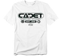 Star Trek Star Fleet Academy Cadet Hombre Camiseta Blanco 4XL 100% algodón Regular
