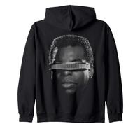 Star Trek The Next Generation Geordi Oversized Face Sudadera con Capucha