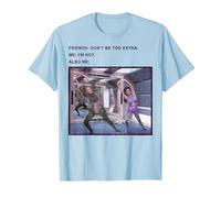 Star Trek: The Next Generation I'm Not Extra Also Me Meme Camiseta, Hombre, Azul Bebé, L