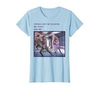 Star Trek: The Next Generation I'm Not Extra Also Me Meme Camiseta, Mujer, Azul Bebé, L