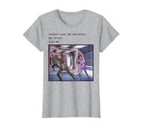 Star Trek: The Next Generation I'm Not Extra Also Me Meme Camiseta, Mujer, Gris Jaspeado, XXL