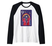 Star Trek: The Next Generation Judge Q Card Camiseta Manga Raglan