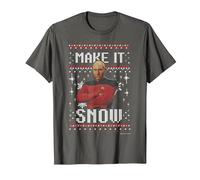 Star Trek: The Next Generation Make It Snow Camiseta, Hombre, Asfalto, 6XL