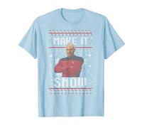 Star Trek: The Next Generation Make It Snow Camiseta, Hombre, Azul Bebé, S