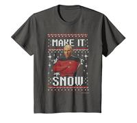 Star Trek: The Next Generation Make It Snow Camiseta, Niños, Asfalto, 12 años