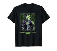 Star Trek: The Next Generation Resistance Is Futile Borg Camiseta, Hombre, Negro, 3XL