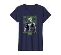 Star Trek: The Next Generation Resistance Is Futile Borg Camiseta, Mujer, Azul Marino, XXL