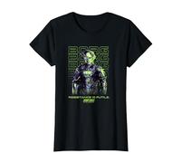 Star Trek: The Next Generation Resistance Is Futile Borg Camiseta, Mujer, Negro, XXL