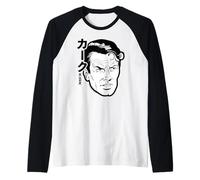 Star Trek: The Original Series Captain Kirk Comic Art Kanji Camiseta Manga Raglan