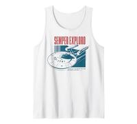 Star Trek: The Original Series Motto Semper Exploro In Blue Camiseta sin Mangas