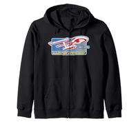 Star Trek: The Original Series NCC-1701 Warp Speed Retro Sudadera con Capucha