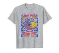 Star Trek The Original Series U.S.S. Enterprise Groovy Camiseta, Hombre, Gris Jaspeado, 4XL
