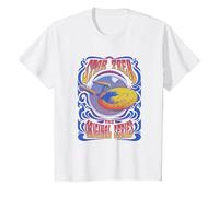 Star Trek The Original Series U.S.S. Enterprise Groovy Camiseta, Niños, Blanco, 6 años