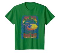 Star Trek The Original Series U.S.S. Enterprise Groovy Camiseta, Niños, Verde Kelly, 8 años