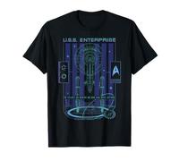 Star Trek: The Original Series U.S.S. Enterprise Neon Art Camiseta