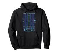 Star Trek: The Original Series U.S.S. Enterprise Neon Art Sudadera con Capucha