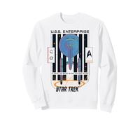 Star Trek: The Original Series U.S.S. Enterprise Top Veiw Sudadera