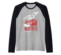 Star Trek: The Original Series Warp Speed To Boldly Go Camiseta Manga Raglan