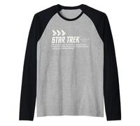 Star Trek: The Original Series Where No Man Has Gone Before Camiseta Manga Raglan