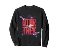 Star Trek Three Ships in Space Sudadera