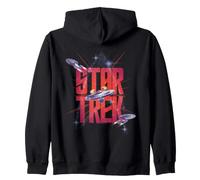 Star Trek Three Ships in Space Sudadera con Capucha