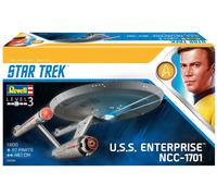 Revell GmbH 04991/4991 Revell 04991 4991 1:600 U.S.S. Enterprise NCC-1701 (Tos) - Kit de Modelo de plástico Star Trek James Kirk, Multicolor, 1/600