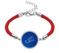 Star Universe Escorpio Constelación Patrón Lucky Red String Pulsera Pulsera de cuerda hecha a mano