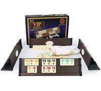 Star V. I. P Compacto de Madera Rummy Set Vip Okey Con Melamina Piedras / Oscuro