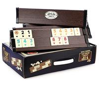 Star V. I. P Compacto de Madera Rummy Set Vip Okey Con Melamina Piedras / Oscuro