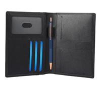 STAR VISTA Luciano - Funda de cuero para diario de bolsillo para notas de campo de 8.9 x 14.0 cm o Moleskine Cahier, cartera de pasaporte de viaje, Negro, Diseño multifuncional