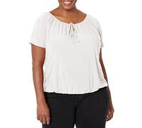 Star Vixen para Mujer 8220-IT Manga Corta Blusa - Blanco - Large