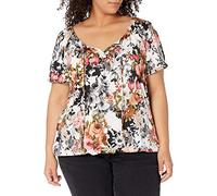 Star Vixen para Mujer 8220-IT-X Manga Corta Blusa - Multi - 3X
