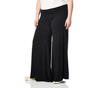 Star Vixen Plus-Size Wide-Leg Palazzo Pant Pantalones, Negro, 1X para Mujer