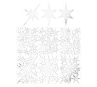 Star Wall Decals, Wall Decor Stickers, 3D Acrylic 78 Pieces Removable Ornament For Ceiling Bedroom Study Room Living Room Christmas Dormitory Apartment Holiday Birthday Party Offices