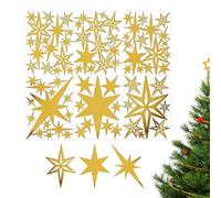 Star Wall Decals, Wall Decor Stickers, 3D Acrylic 78 Pieces Removable Ornament For Ceiling Bedroom Study Room Living Room Christmas Dormitory Apartment Holiday Birthday Party Offices
