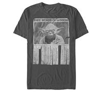 Star Wars 13strw066wh Camiseta, Gris Oscuro, XL para Hombre