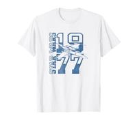 Star Wars 1977 Collegiate Star Wars Logo & X-Wing Fighter Camiseta
