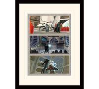 Star Wars 30 x 40 cm The Final Battle montado y Enmarcado impresión