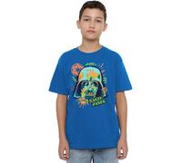 Star Wars 90s Vader Unisex Kids T Shirt Camiseta, Azul Cobalto, 12-13 años para Niños