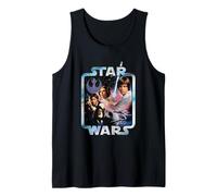Star Wars A New Hope 1977 Tie Dyed Rebel Frame Camiseta sin Mangas