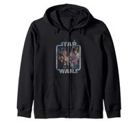 Star Wars A New Hope 1977 Tie Dyed Rebel Frame Sudadera con Capucha