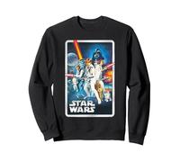 Star Wars A New Hope Classic Poster Sudadera, Unisex para Adultos, Negro, M