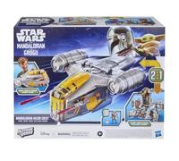 Star Wars ActionVerse, Set de Juego Mandalorian Razor Crest, Vehículo y Set de Juego 2 en 1 de 35 cm, Figuras del mandaloriano y Grogu, Juguetes para niños y niñas, A Partir de 4 años
