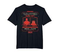 Star Wars Andor Rebel Spy K-2SO and B2EMO Wanted Poster Camiseta, Hombre Tallas Grandes, Negro, 3X Alto