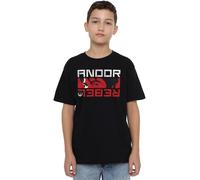 Star Wars Andor Rebel Spy Unisex Kids T Shirt Camiseta, Negro, 12-13 años para Niños