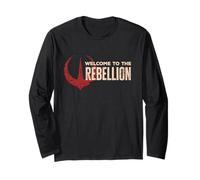 Star Wars Andor "Welcome to the Rebellion" Quote Rebel Logo Manga Larga